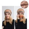 Autumn Winter Knitted Hat Scarf Set Ladies Leisure Style Gradient Color Thickened Windproof Beanie Warm Cap Neckerchief (E) view 4