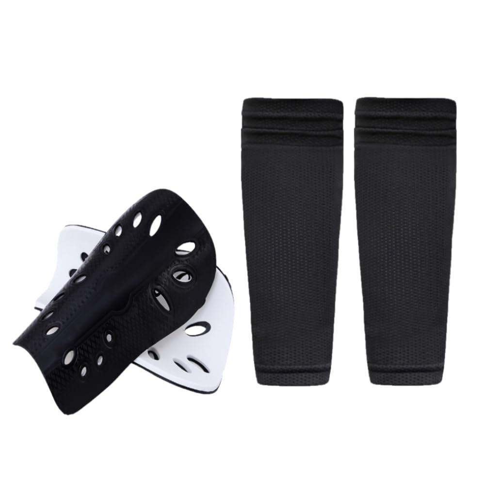 Kids Soccer Shin Guards & Shin Pad Sleeves for 5-8 Years Old Boys & Girls | Youth Football Shin Guards with Optimized Insert Pocket | Protective Gear to Reduce Injuries & Impact Shocks