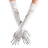 Opera Elbow Finger Women's Length Long Bridal Satin Dance Gloves 1920s Gloves Gloves Mittens (Beige, One Size) view 1