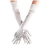 Opera Elbow Finger Women's Length Long Bridal Satin Dance Gloves 1920s Gloves Gloves Mittens (Beige, One Size) view 2