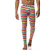JOCKMAIL Long Johns Pants Men Thermal Underwear Cotton Printed Mens Thermal Underwear Sleeping Bottoms Leggings Pant (Red, X-Large)