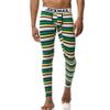 JOCKMAIL Long Johns Pants Men Thermal Underwear Cotton Printed Mens Thermal Underwear Sleeping Bottoms Leggings Pant (Yellow, Medium) view 1