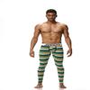 JOCKMAIL Long Johns Pants Men Thermal Underwear Cotton Printed Mens Thermal Underwear Sleeping Bottoms Leggings Pant (Yellow, Medium) view 2