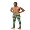 JOCKMAIL Long Johns Pants Men Thermal Underwear Cotton Printed Mens Thermal Underwear Sleeping Bottoms Leggings Pant (Yellow, Medium) view 3