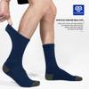 CLOSEMATE Mens Athletic Cushioned Crew Socks 6 Pairs Cotton Breathable for Work Training Sports(2Black2Grey2NavyBlue, Size M) view 4
