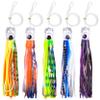 Saltwater Fishing Lures 6/9inch Trolling Lures for Marlin Mahi Tuna Dolphin Shark Big Game Deep Sea Fishing Baits Squid Skirts Rigged Hooks Ocean Gear Tackle view 1