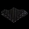 TIE G Men's Glitter Velvet Bow Tie + Pocket Square Set in Gift Box for Wedding, Party : Glittering Effects, Unisex Design (Imperial Black) view 4