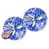 Aimto Pom Poms Cheerleading with a White Handle for Sports Party Dance Team Accessories Cheering Squad Spirit (2 Pack Blue Silver). view 1