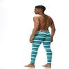 JOCKMAIL Long Johns Pants Men Thermal Underwear Cotton Printed Mens Thermal Underwear Sleeping Bottoms Leggings Pant (Blue, Large) view 4
