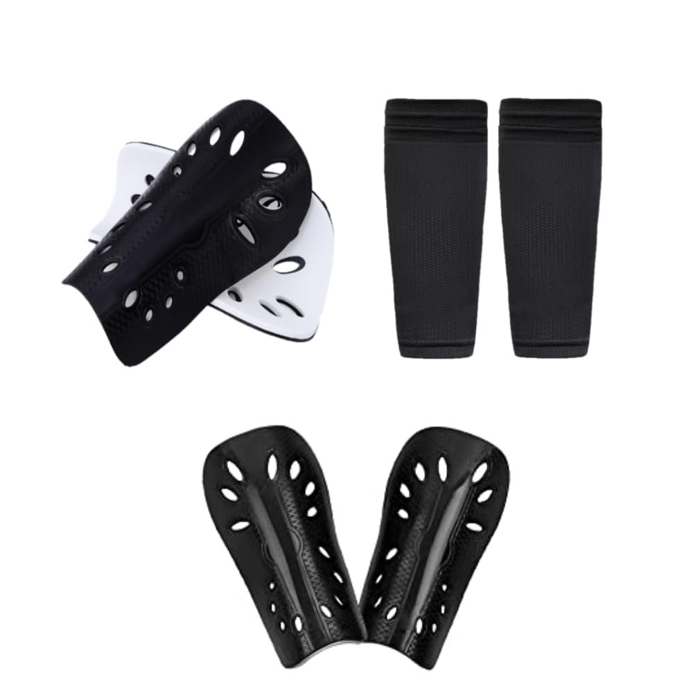 Kids Shin Guards for Soccer  2 Pairs Toddler Shin Guards with Sleeves (Ages 3-5) Youth Soccer Shin Pads with Insert Pocket Lightweight Breathable & Impact-Resistant Protective Gear for Boys & Girls