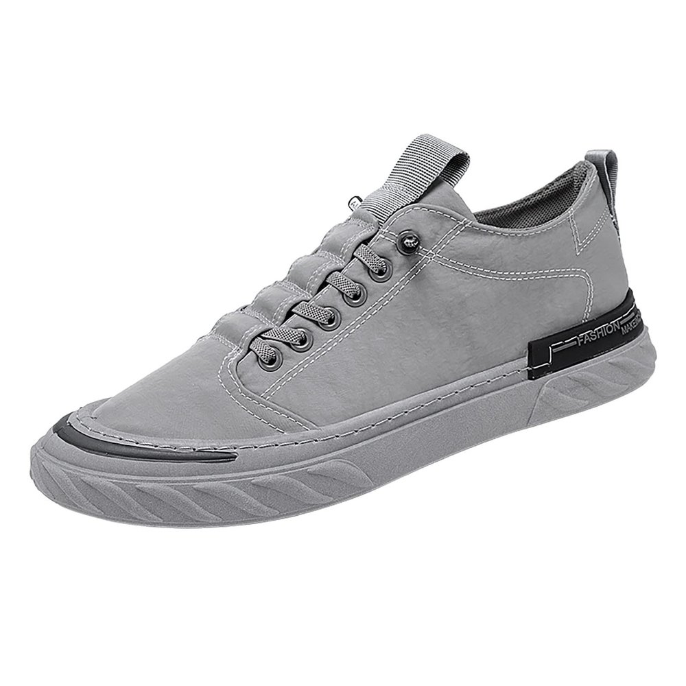 BORAMAX Mens Running Shoes Slip-on Walking Tennis Sneakers Lightweight Breathable Casual Soft Sole Mesh Workout Sports Shoes B-Grey