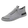 BORAMAX Mens Running Shoes Slip-on Walking Tennis Sneakers Lightweight Breathable Casual Soft Sole Mesh Workout Sports Shoes B-Grey view 1