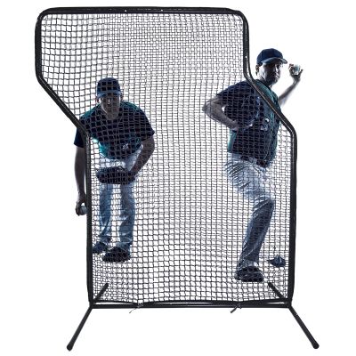 Kapler Baseball Z Screen - 5x7FT Portable Pitching Net with Steel Frame & Heavy-Duty Nylon Net for Batting Cage & Field Practice | Ideal for Coaches & Players
