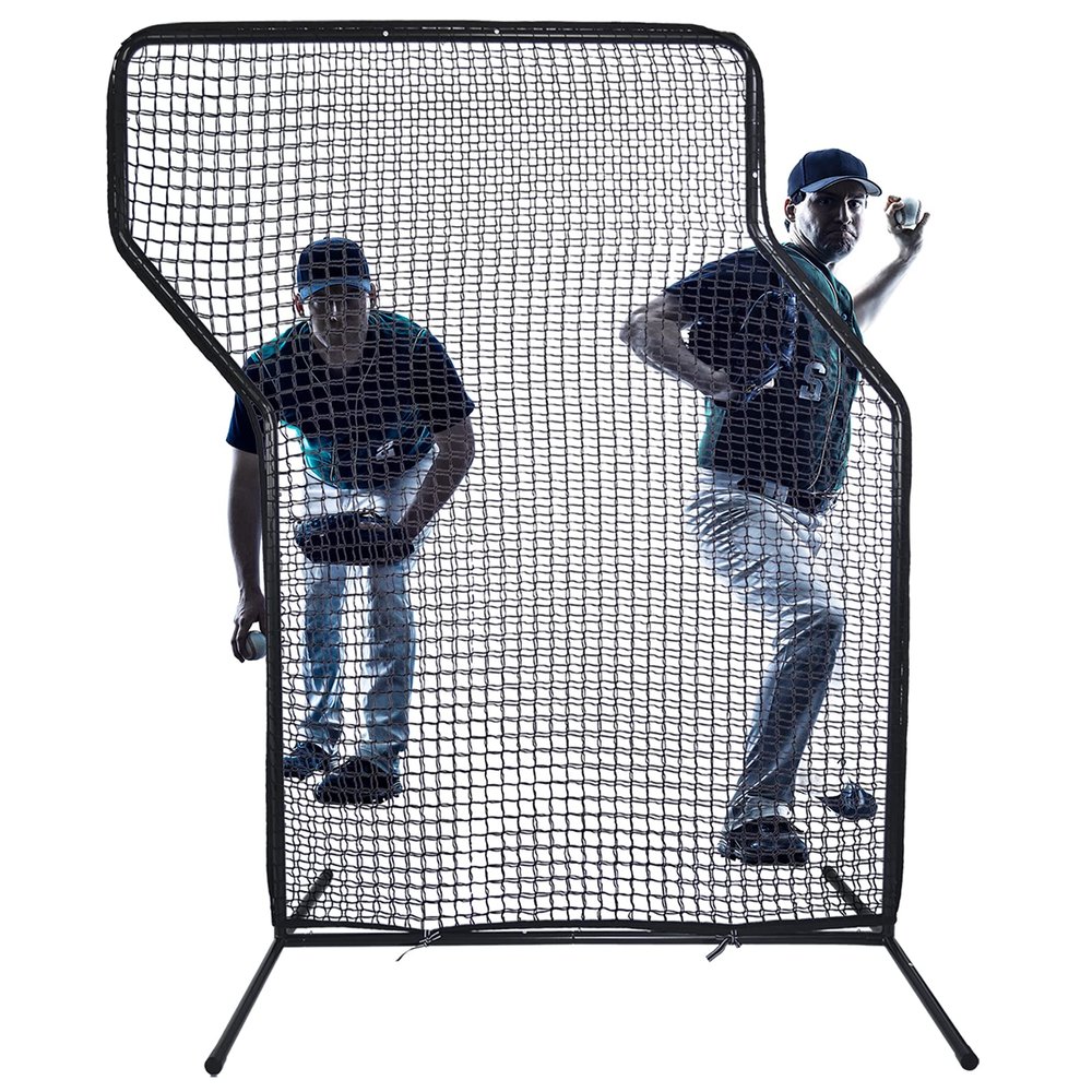 Kapler Baseball Z Screen - 5x7FT Portable Pitching Net with Steel Frame & Heavy-Duty Nylon Net for Batting Cage & Field Practice | Ideal for Coaches & Players