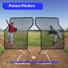 Kapler Baseball Z Screen - 5x7FT Portable Pitching Net with Steel Frame & Heavy-Duty Nylon Net for Batting Cage & Field Practice | Ideal for Coaches & Players view 2