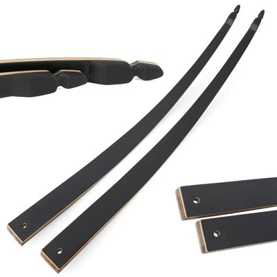 HNZMDY Black Hunter Archery Takedown Recurve Bow Limbs Replacements Takedown Longbow Limbs 25-60 Lbs Replacement Bow Limbs Only (25 Lbs, Longbow Limbs)