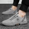 BORAMAX Mens Running Shoes Slip-on Walking Tennis Sneakers Lightweight Breathable Casual Soft Sole Mesh Workout Sports Shoes A-Grey view 2