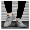 BORAMAX Mens Running Shoes Slip-on Walking Tennis Sneakers Lightweight Breathable Casual Soft Sole Mesh Workout Sports Shoes A-Grey view 3