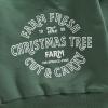 MoZiKQin Toddler Baby Christmas Outfit Girl Boy Crewneck Sweatshirt Letter Print Long Sleeve Sweater Shirt Fall Clothes (Christmas Tree Farm-Green,18-24 Months) view 4