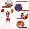 Chivao 24 Pcs Cheerleading Pom Poms, Metallic Foil Handle Cheer Squad Team Spirited Fun for Party, Sports Dance Cheer, 30 Grams Weight Each(Red, Gold) view 4