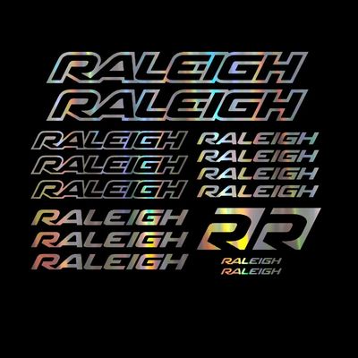 WYJPFN 16pcs Vinyl Sticker for Raleigh Sticker Decal Bike Bicycle (Silver)