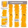THARAHT Golden Yellow Chandelle Turkey Feather Boa 2 Yards 40g for DIY Craft Home Dancing Wedding Party Halloween Costume Decoration Feather Boa view 2