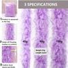 THARAHT Lavender Chandelle Turkey Feather Boa 2 Yards 40g for DIY Craft Home Dancing Wedding Party Halloween Costume Decoration Feather Boa view 2