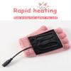 Winter Warm Electric Heated Gloves Halloween for Family,Cool Girls Flip Top Gloves USB Charging Half-Finger Clamshell Gloves for Riding Fishing Hiking Heated Gloves-C view 4