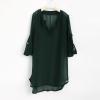Little Girl's Kids Swimsuit Beach Cover Up For Girl Chiffon Shirt Bikini Beachwear Toddler Girl (Army Green, 6-7 Years) view 2