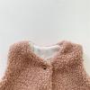 Infant Newborn Baby Boys Girls Sleeveless Lamb Vest Coat Outer Outwear Cardigan With Grandma Baby (Brown, 12-18 Months) view 3