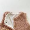 Infant Newborn Baby Boys Girls Sleeveless Lamb Vest Coat Outer Outwear Cardigan With Grandma Baby (Brown, 12-18 Months) view 4