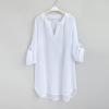 Little Girl's Kids Swimsuit Beach Cover Up For Girl Chiffon Shirt Bikini Beachwear Toddler Girl (White, 12-13 Years) view 3