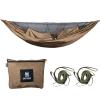 OneTigris KOMPOUND Camping Hammock with Net, Lightweight Portable Hammock with Warm Internal Cover & Tree Friendly Straps for Backpacking, Camping, Hiking, Travel, Beach, Backyard view 1