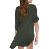 Little Girl's Kids Swimsuit Beach Cover Up For Girl Chiffon Shirt Bikini Beachwear Toddler Girl (Army Green, 4-5 Years) view 1
