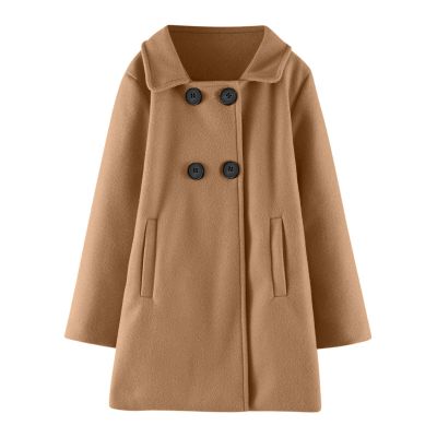 Toddler Girls Winter Windproof Coat Jacket Kids Warm Fleece Outerwear Jacket Big Girl Fleece Lined (Coffee, 4-5 Years)