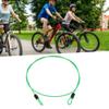 Estink Steel Wire Lock Line, Double Loop Stainless Steel Safety Lock Cable, External Scooter Cable Lock Cable(Green) view 3