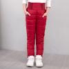 Little Girls Boys Solid Snow Pants Thick Winter Warm Kids Pants Girl Activewear Clothes Snow Wear (Red, 8-9 Years) view 3