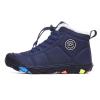 Zonkacen Children Anti Slip Water Resistant Fashion Lace Up Hiking Boots for Outdoor Walking Dog Fishing Skiing Snowball Fight Cold Weather Dark Blue 1 Big Kid view 2