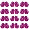 Chivao 24 Pcs Cheerleading Pom Poms, Metallic Foil Handle Cheer Squad Team Spirited Fun for Party, Sports Dance Cheer, 30 Grams Weight Each(Rose Red) view 1