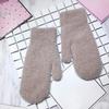 homeemoh Knit Mittens for Women Warm Winter Fleece Lined Mittens Women's Gloves for Cold Weather,Camel view 2