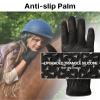 Kids Horse Riding Gloves Equestrian Anti Slip Children Horseback Bike Gardening Fishing Cycling Outdoor Activities Riding Gloves Girls Boys Youth Black Size XL view 2