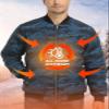 TACVASEN Mens Scrub Jacket Quilted Mens Bomber Windproof Puffer for Men Water-Resistant Winter Jacket Blue S view 2