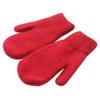 homeemoh Knit Mittens for Women Warm Winter Fleece Lined Mittens Womens Gloves for Cold Weather,Red view 1