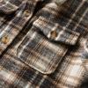 Kids Toddler Flannel Fleece Shirt Jacket Plaid Long Sleeve Lapel Button Down Baby Boys Girls Fall (Coffee, 5-6 Years) view 3