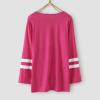 Kids Little Girls Tunic Tops Crewneck Ultra Soft Solid Color Long Sleeve Striped Comfortable Cat (Hot Pink, 8-9 Years) view 3