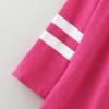 Kids Little Girls Tunic Tops Crewneck Ultra Soft Solid Color Long Sleeve Striped Comfortable Cat (Hot Pink, 8-9 Years) view 4