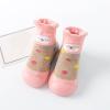 Baby Moccasins Infant Boys Girls Animal Cartoon Socks Shoes Toddler Fleece Floor Socks Non Slip Prewalker Shoes (Pink, 2-2.5 Years Toddler) view 3