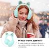 BESPORTBLE Cat Ear Earmuffs Winter Ear Warmer Fluffy Cozy Cute Earmuffs Adjustable Winter Sequin Faux Warm Ear Warmer for Women Girls Outdoor view 2
