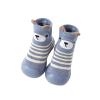 Baby Moccasins Infant Boys Girls Animal Cartoon Socks Shoes Toddler Fleece Floor Socks Non Slip Prewalker Shoes (Light Blue, 6-12 Months) view 1