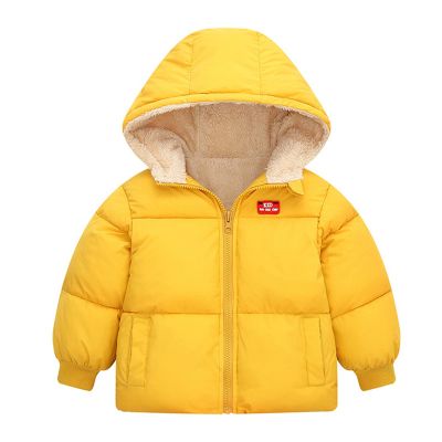 Baby Boy Winter Clothes Toddler Kids Baby Boys Girls Sweater Sets Padded Snowsuit Infant Winter Clothes Hooded Yellow